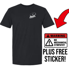 Load image into Gallery viewer, NO MECHANICAL SYMPATHY TEE + FREE STICKER (Live Only)