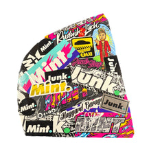 Load image into Gallery viewer, Haggard Taxi Rear Corner Window – Sticker-Bombed &amp; Signed by Rudnik &amp; Orion